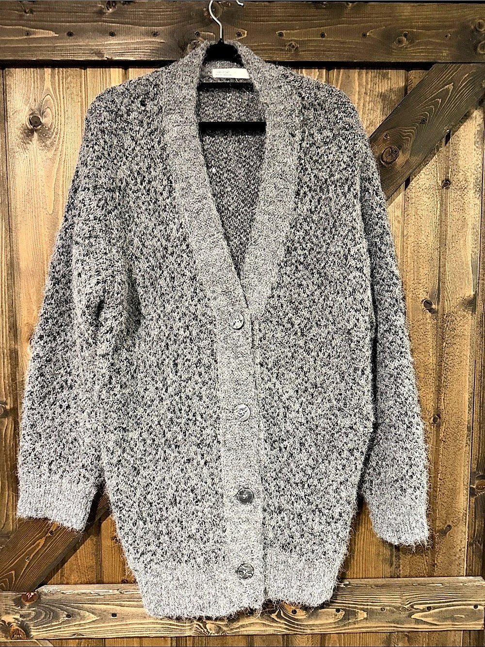 Oak + Fort Gray Cardigan Size Small